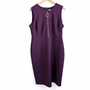 Calvin Klein Purple Sleeveless Dress